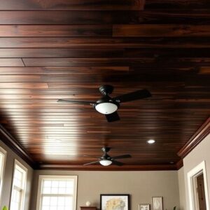 Tongue and Groove Wood Ceiling