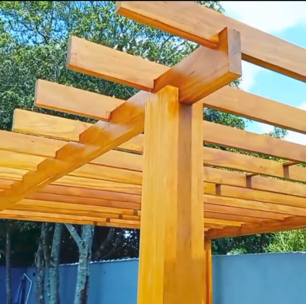 Freestanding Wood Pergola - Image 4