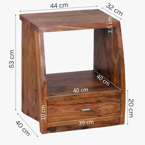 SoSolidWoodSlantBedsidewithDrawerlidWoodJali3DrawerBedside