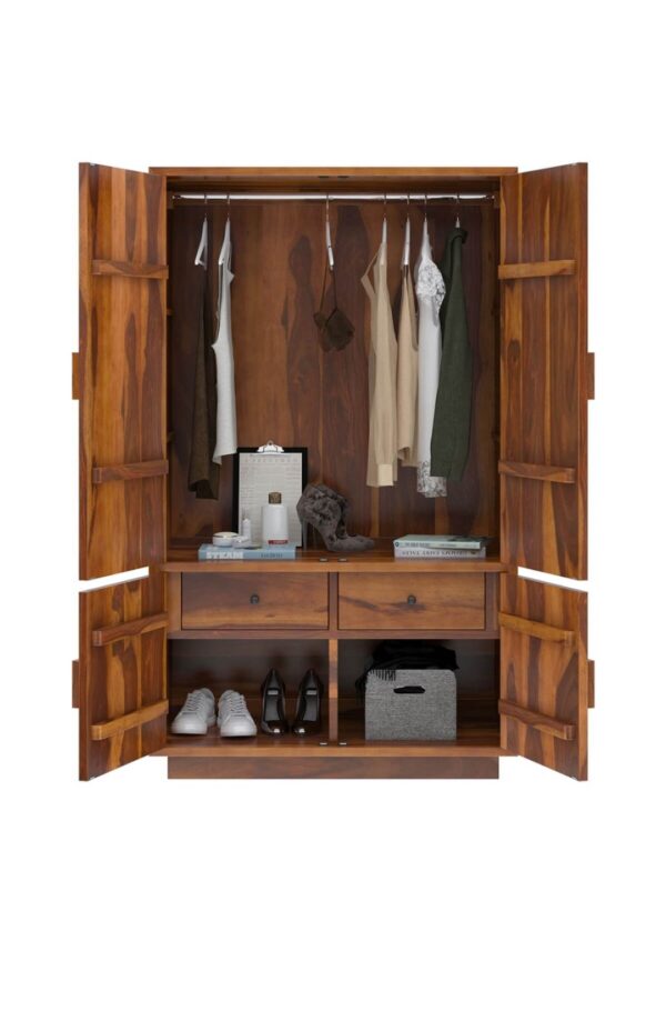 Ozzi Solid Wood Wardrobe - Image 3